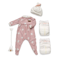 Pyjama bébé reborn Pois Rosés