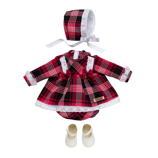 Tenue Bébé Reborn Écossais Chic